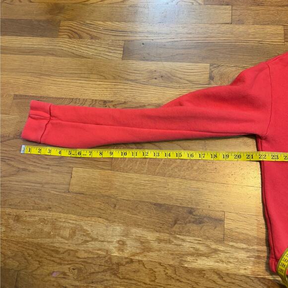 Future State Women’s Small Red Skull Fire Zip Long Sleeve Pullover Sweater Retro - Picture 5 of 8